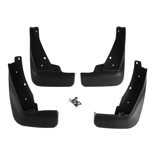 Image of Mud Flap Splash Guard - Car Front & Rear Side Mud Guards - for Volkswagen Tiguan R-Line 2019-2023 Plastic Black with Mount Accessories - 1 Set