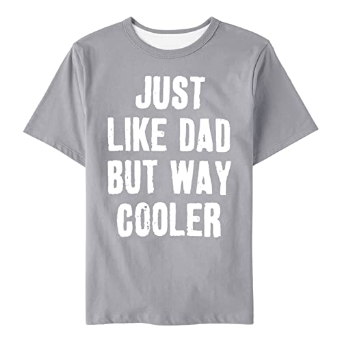 Toddler Baby Boys Girls T-Shirt Letter Print Short Sleeve Shirt Funny Letter Print Summer Casual Tee3
