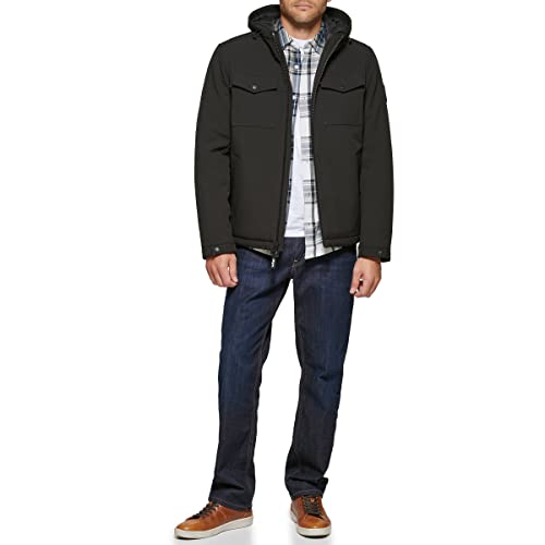 Image of Levi's Men's Soft Shell Two Pocket Hooded Trucker Jacket