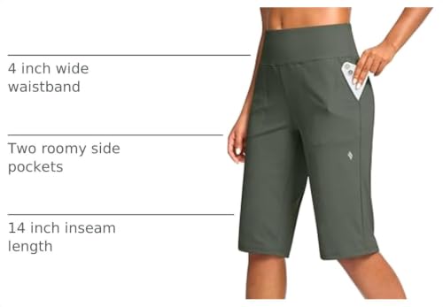 Image of SANTINY 14 inch /12 inch Long Shorts for Women