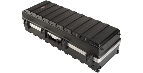 Image of SKB ATA Large Stand Case with Wheels & TSA Latches - Durable Transport Solution for Equipment, 48x16.25x13 Inches, Over-Molded Handle, Secure Straps, Field-Replaceable Parts