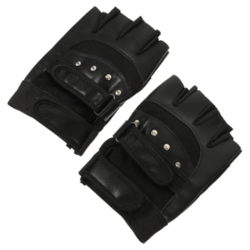 Totority 減震半指手袋 フィットネスグローブ 通気性 抗振動パッド付き メンズ用 ワークアウト ジム トレーニング バイク アウトドア対応