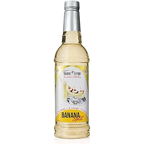 Jordan's Skinny Mixes Banana Split Syrup | Zero Calories, Zero Sugar, Zero Carbs | Jordan's Skinny Syrups, Sugar Free Flavour for Coffee, Tea, Lattes | 1 Bottle (750 mL) Cover