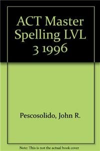 Paperback ACT Master Spelling LVL 3 1996 Book