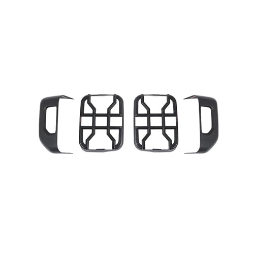 Protectores de lámpara trasera Jeep Wrangler JT en acabado negro mate de alta resistencia