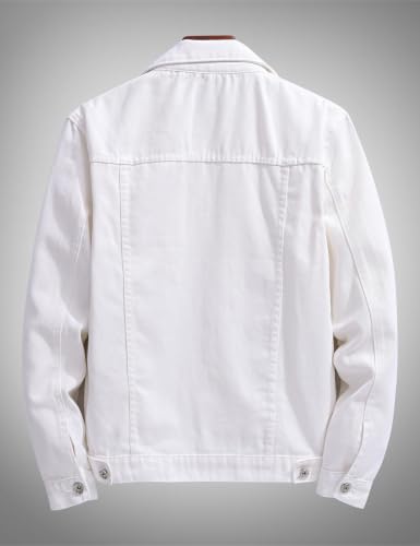 Image of Mens Classic Slim Fit Trucker Jean Denim Jacket Coat