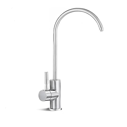 Ajulkrio Bar Sink Faucet, Drinking Water Faucet Stainless Steel Brushed Nickel Suitable For Reverse Osmosis Units And No Air Gap Water Filtration System For Bar Sinks #TOP5