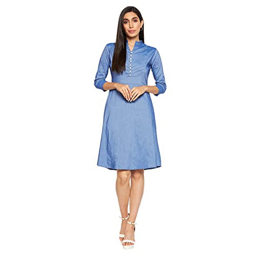 Image of CAMEY Women Striped Cotton Dress