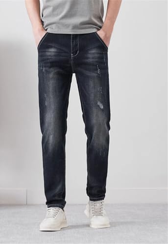 Men's Denim Pants Vintage Slim Stretch Comfortable Personality Streetwear Denim Pants3