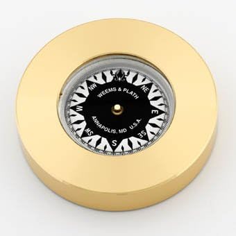 Weems & Plath Marine Navigation Compass Chart Weight (Brass)
