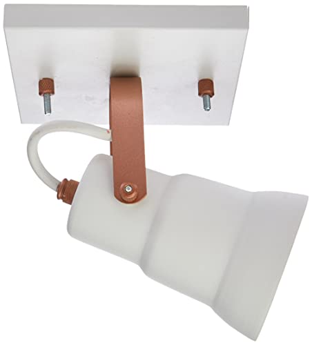 Spot/1 Emalustres Branco/Cobre