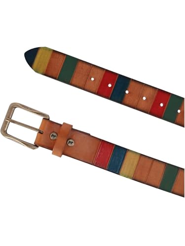 Hand Painted Color Block Belt4