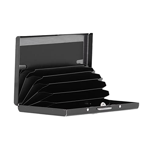 Porta-cartões de crédito Aladeno Estojo fino para cartões de visita Estojo de metal com bolso Protet