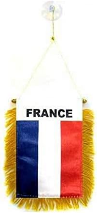 BANDERIN de FRANCIA 15x10cm con ventosa - BANDERINA FRANCESA 10 x...