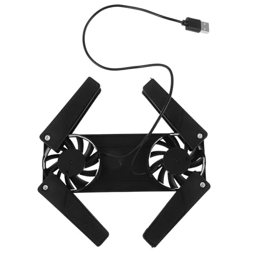 CLISPEED Soporte Portátil con Ventilador para Laptop Refrigerador Portátil Antideslizante de Duradero Compatible con Ultrabook y Gaming Rejillas de Enfriamiento para Escritorio