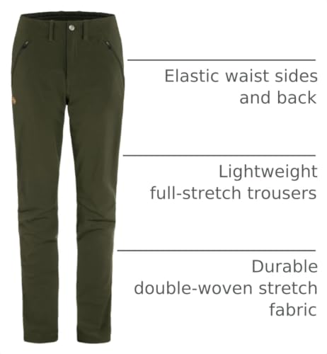Image of Fjallraven Abisko Women's Trekking Trousers - Stretch Panels, Reinforced Knees, Durable Fabric - Hiking, Trekking