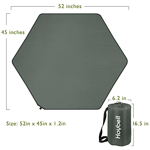 Image of Playpen Mat, Compatible with Regalo My Play Play Yard, Self Inflatable Comfortable with Carry Case - Dark Grey