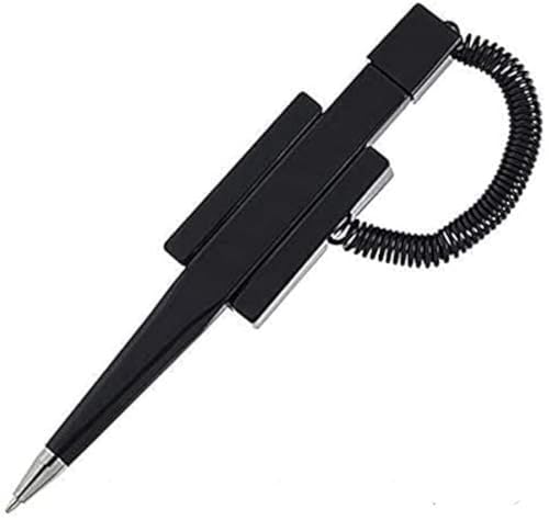 Stylo à fil Wedgy anti-perte à encre noire et fixation adhésive puissante