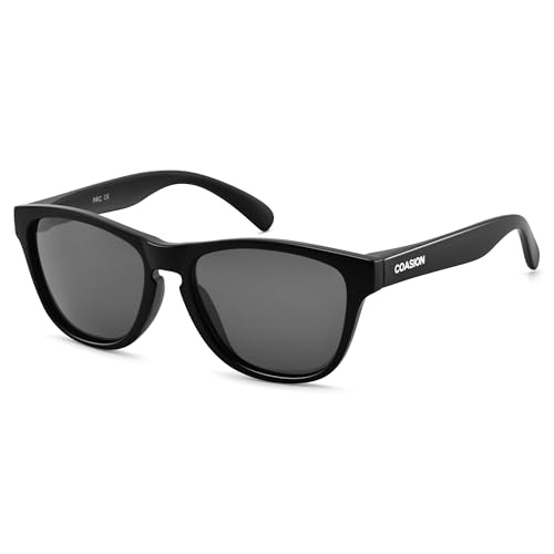 Image of COASION Classic Retro Kids Polarized Sunglasses for Boys & Girls Age 2-9