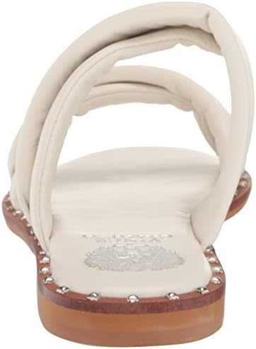 Vince Camuto Women's Footwear Women's Palennie Puffy Flat Sandal, White Swan, 8 | Image 2
