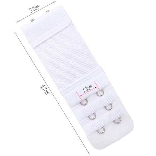 Image of Bra Strap Extenders, Women Elastic Extensions Bra Extender Set, 6 Piece,Skin,White,Black