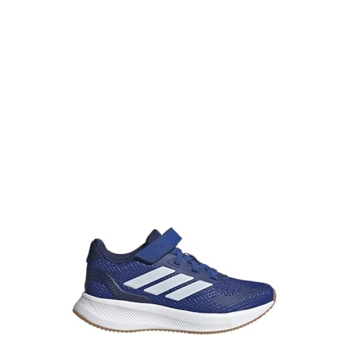Image of adidas Kids' Marvel Run Falcon 5 Elastic Lace & Strap Shoe