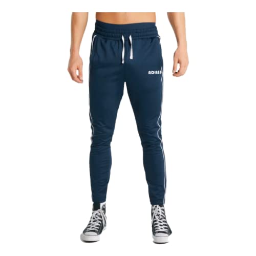 ADILEE Men's Slim Fit Polyester Jogger Pant (Flexion Jogger_Navy_S_Navy