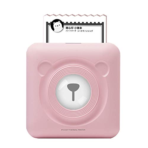 JEPOD A6 PeriPage Mini stampante portatile per foto, wireless Bluetooth, stampa termica, connessione USB, rosa