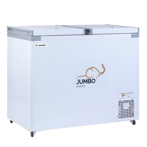 Rockwell 350DDO Hard Top Deep Freezer, Convertible Freezer and Cooler, Double Door, Low...