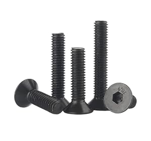 Generisch Senkkopfschraube M2-M6, 10.9 Stahl, 10/20/50 Stück