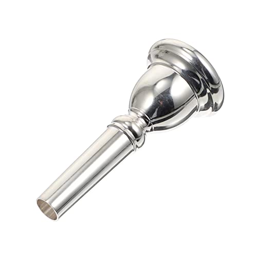 Totority Euphonium Mouthpiece Replacement Part Silver Plated for Euphonium Accessories Musical Instrument Accessory for Beginners Professionals
