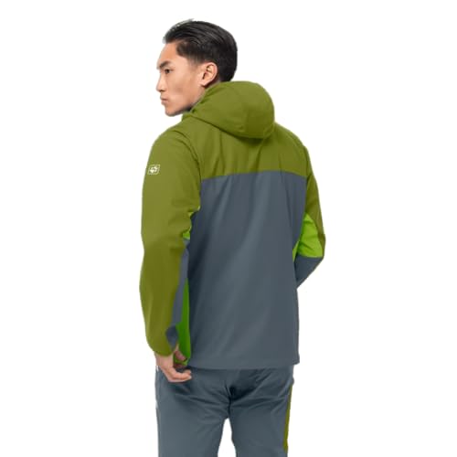 Jack Wolfskin Eagle Peak Ii Softshell M Softshelljacke für Herren, Goldene Zypresse, S