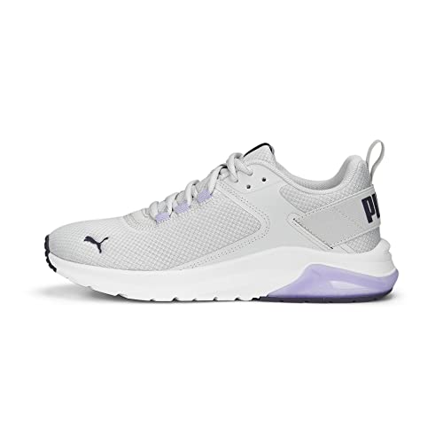 Image of PUMA Men's Low-Top Sneaker, Feather Gray Purple Charcoal Vivid Violet, 4