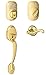Schlage FE365PLY505FLALH Schlage FE365-PLY-FLA-LH Left Handed Plymouth Electronic Handleset with Flair Lever