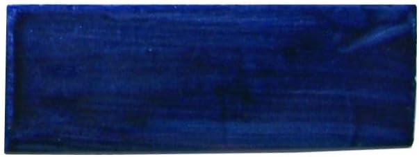 9pcs Cobalt Blue Bullnose 2" W x 6" L Traditional Clay Tile