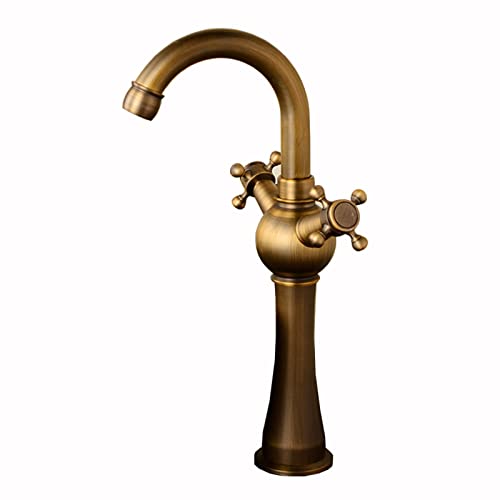 Robinet évier salle de bain eau chaude froide double poignée