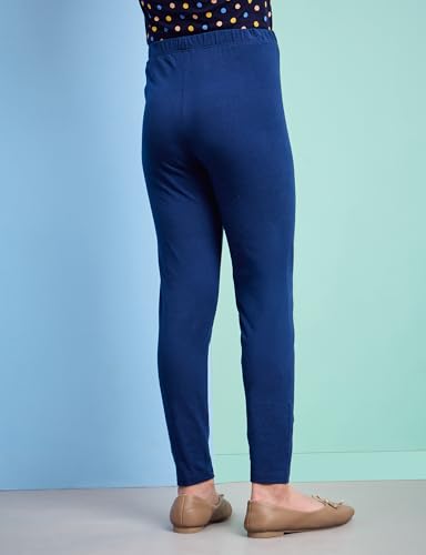 Image of Amazon Brand - Symbol Girl's Cotton Jersey Stretchable Leggings | Ankle Length | Aged 2-14 Years