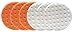 Smart Foam Pads Dual Action 5.5 inch Cut and Polish Combo (3-White, 3-Orange, 5.5 inch) | Perform 2-Step Compounding/Polishing Automotive Paint Correction Detail with Ease!
