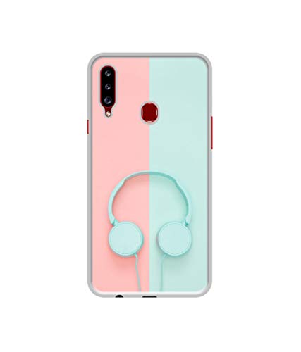 Amazon Brand – Solimo Designer Head Phone UV Printed Silicone Soft Back Case Mobile Cover for Samsung Galaxy A20s – Multicolor