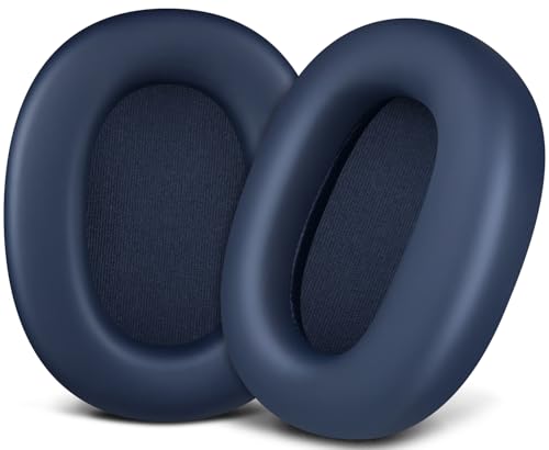 Image of SOULWIT Earpads Replacement for Sony WH-1000XM6(WH1000XM6) Noise Canceling Headphones, Ear Pads Cushions with Soft Protein Leather and High-Density Memory Foam - Midnight Blue