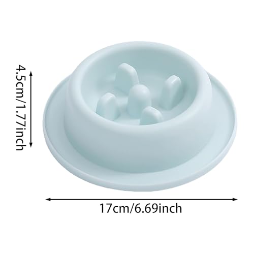 Poo4kark Cute Pet Langsame Fütterung von Hunden, Fressnapf, stoppt das Fressen von Welpen, Futternapf in Form eines Ti-Futternapfs, Katzennapf, Hundenapf, Fressnapf für Haustiere (17x4.5cm)