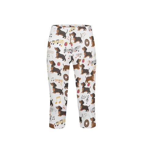 Cute Kids Yoga Pants for Girls Athletic Leggings Elastic Waistband Capri Trousers Dance Leggings4