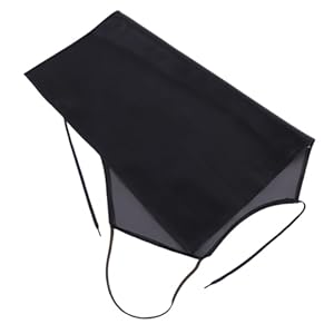 MAGICLULU Schwarze Lederschürze Kochschürze