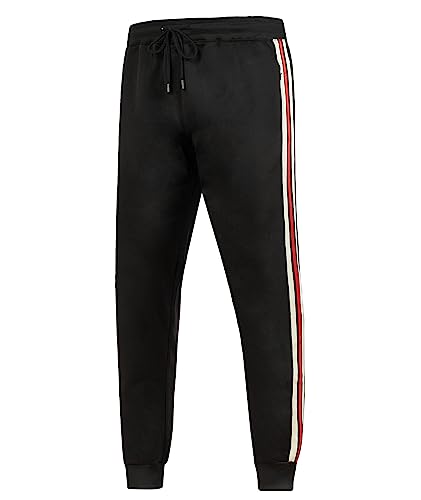 Toloer Men's Sweatpants With Zipper Pockets Drawstring Tapered Athletic Pants For Men Workout,Jogging #TOP28