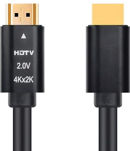 Image of ELECTRO WOLF 4K HDMI Cable v2.0 with Ethernet, 3D /4K@60Hz Ultra HD Resolution,18 GBPS Transmission High-Speed, Compatible with All HDMI Devices Laptop Desktop TV Set-top Box Gaming Console (1.5 Meter)