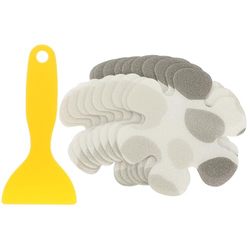 SOLUSTRE 1Set Flower Shape Non Slip Bathroom Stickers Adhesive Bathtub Decals Fun Elegant Shower Safety Self Adhesive for Home Hotel Use