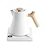 Matte White with Maple Handle