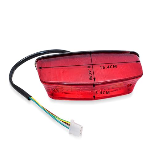 Luz trasera de freno para Yamaha YBR125 con pilotos intermitentes de alta visibilidad 4
