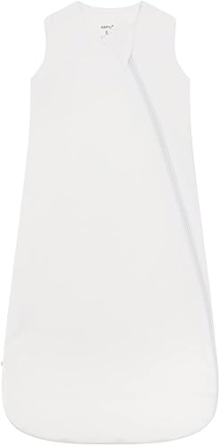 HAPIU Saco de dormir unisex de rayón hecho de bambú TOG 1.0, cremallera de 2 vías YKK, manta portátil para bebé