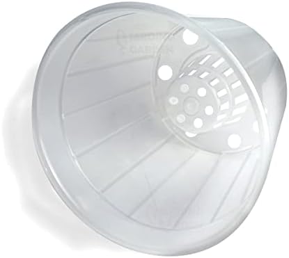 Vaso Pote 15 Transparente Orquidea Cone Plastico 10 Und